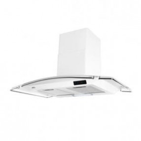 모던루프 화이트 가로900mm (CTMR-90WH, 침니후드, 전동댐퍼장착가능)