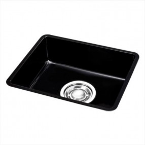 GD540 블랙 (가로540mm, ENAMELED 540 언더 씽크볼, 배수구 포함)