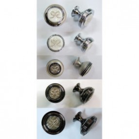 꽃방석 (1구손잡이, 아연+옥+큐빅)