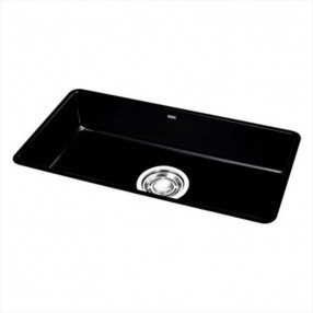 GD860 블랙 (가로860mm, ENAMELED 860 언더 씽크볼, 배수구 포함)
