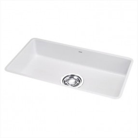 GD860 화이트 (가로860mm, ENAMELED 860 언더 씽크볼, 배수구 포함)