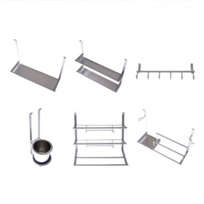 코스모 액세서리 (1단선반, 2단선반, 다용도걸이, 수저통, 랩호일걸이, 행주걸이)