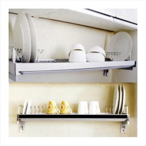 알루미늄 식기건조대 (벽부착형 600 / 800 / 900mm, 물받침)