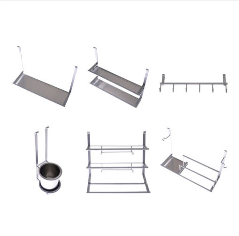 코스모 액세서리 (1단선반, 2단선반, 다용도걸이, 수저통, 랩호일걸이, 행주걸이)