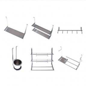 코스모 액세서리 (1단선반, 2단선반, 다용도걸이, 수저통, 랩호일걸이, 행주걸이)