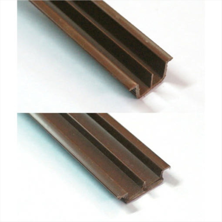 플라스틱 유리홈레일 (3 / 5mm 유리용)